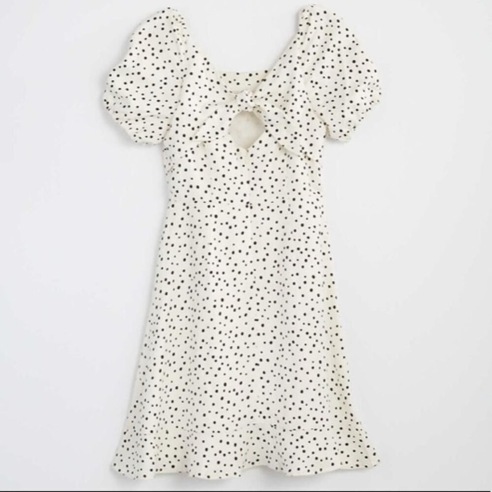 Loft Women's Black and White Dress